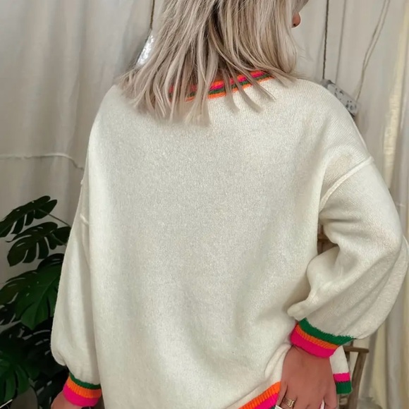 NIB KARMA throw back sweater - Picture 4 of 5